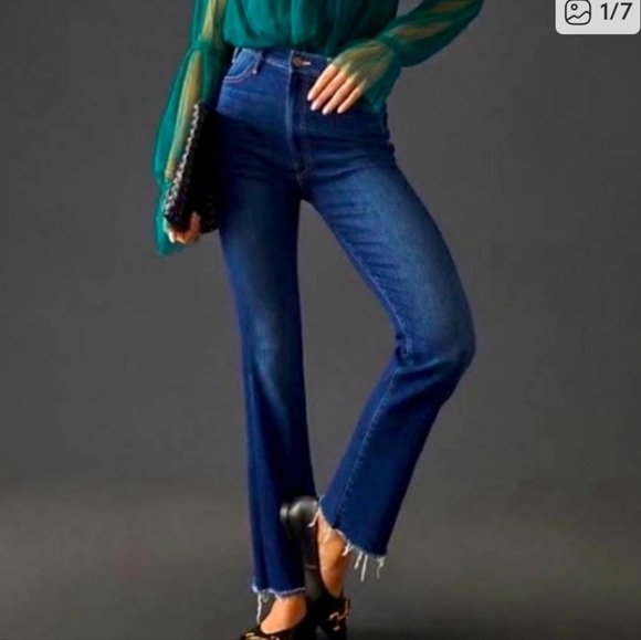 Mother Women's The Weekender Fray Jeans - Color One Fell Sweep - Picture 5 of 6